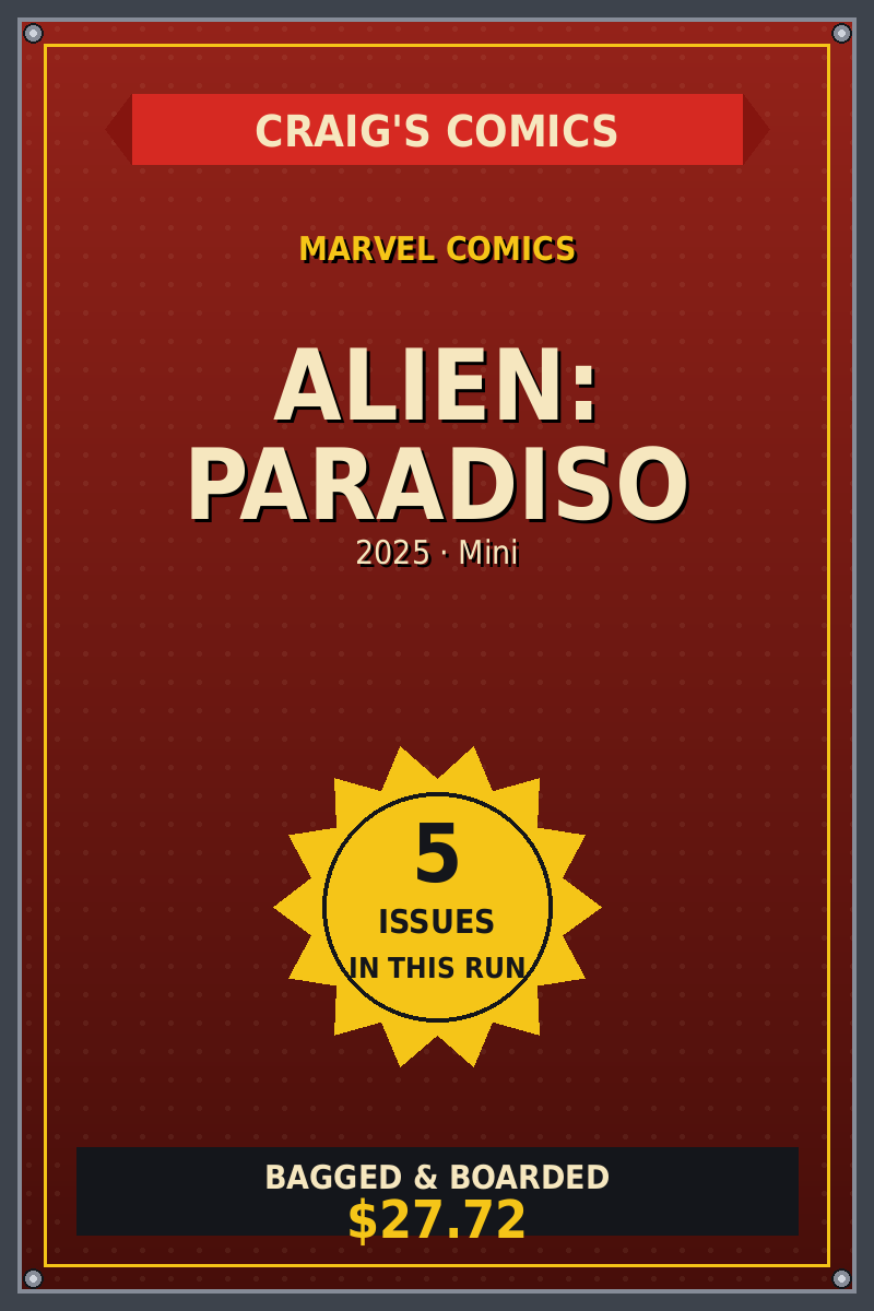 Alien: Paradiso — Craig's Comics