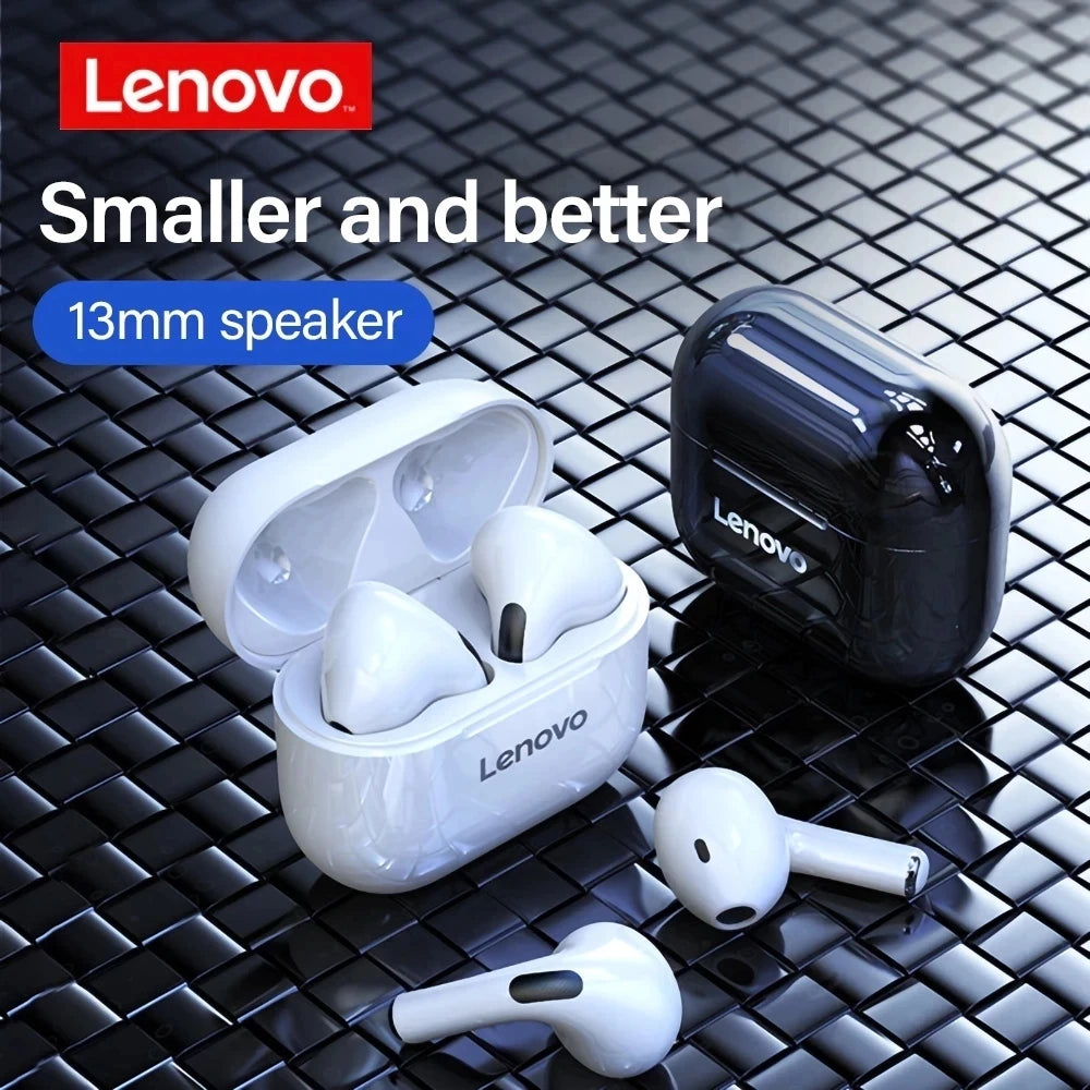 Lenovo LP40 Wireless Earbuds — True Wireless Bluetooth with Touch Control