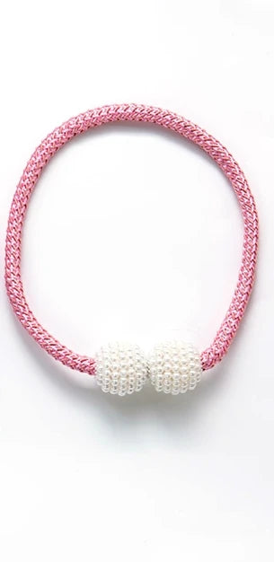 Magnetic Pearl Curtain Tiebacks — Pretty Hold-Backs for Drapes