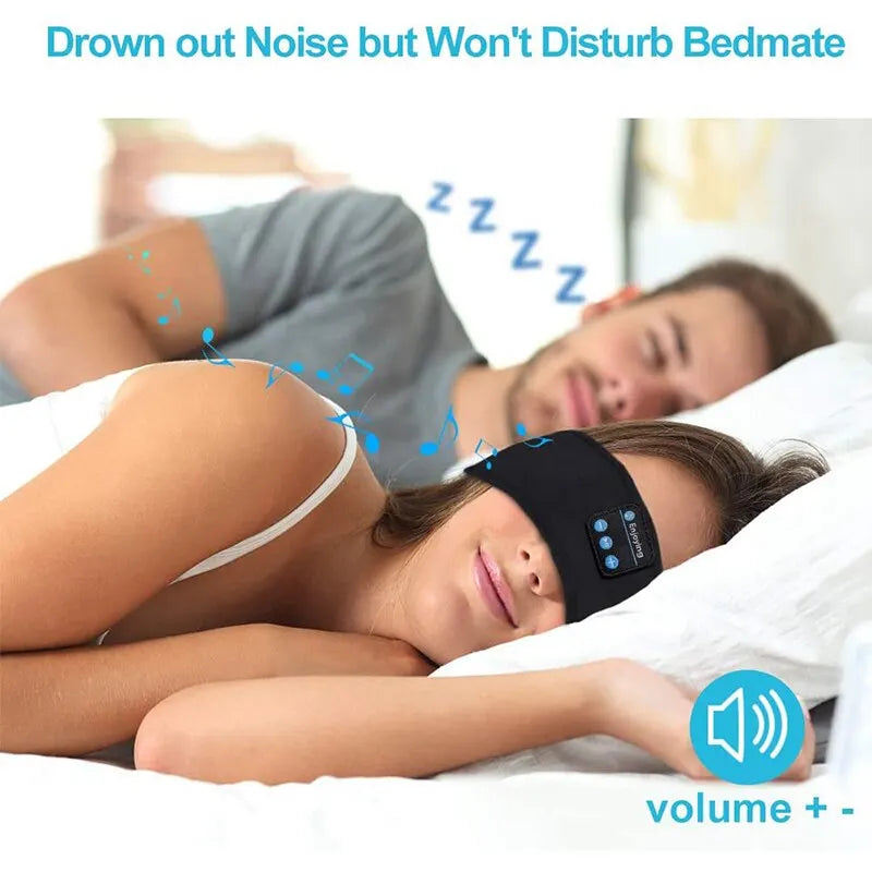 Bluetooth Sleep Headband — Wireless Headphones + Comfy Eye Mask