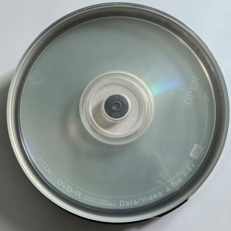 1 pack of 10 DVDs can record data/video. DVD-R/DVD+R burns discs all at once. DVD-RW/DVD+RW rewritable duplicate recording discs