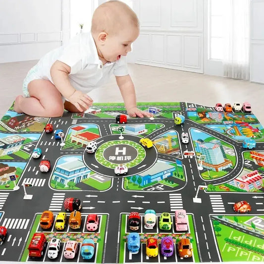 Kids Road Map Play Mat — Screen-Free Fun That Teaches as They Play