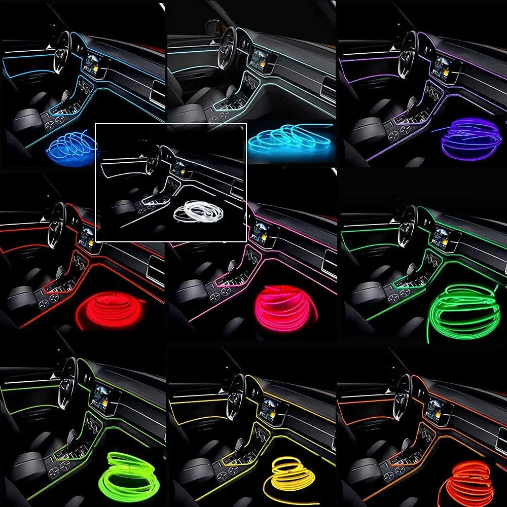 Car Interior LED Strip Light (5M) — DIY Ambient Glow