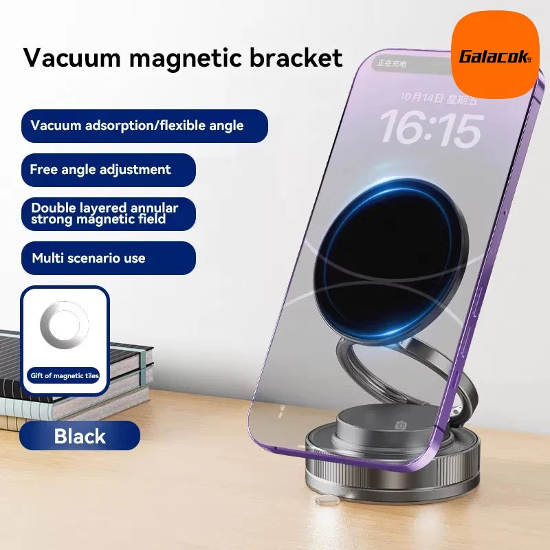 Magnetic Vacuum Car Phone Holder — Ultra-Strong Foldable Mount