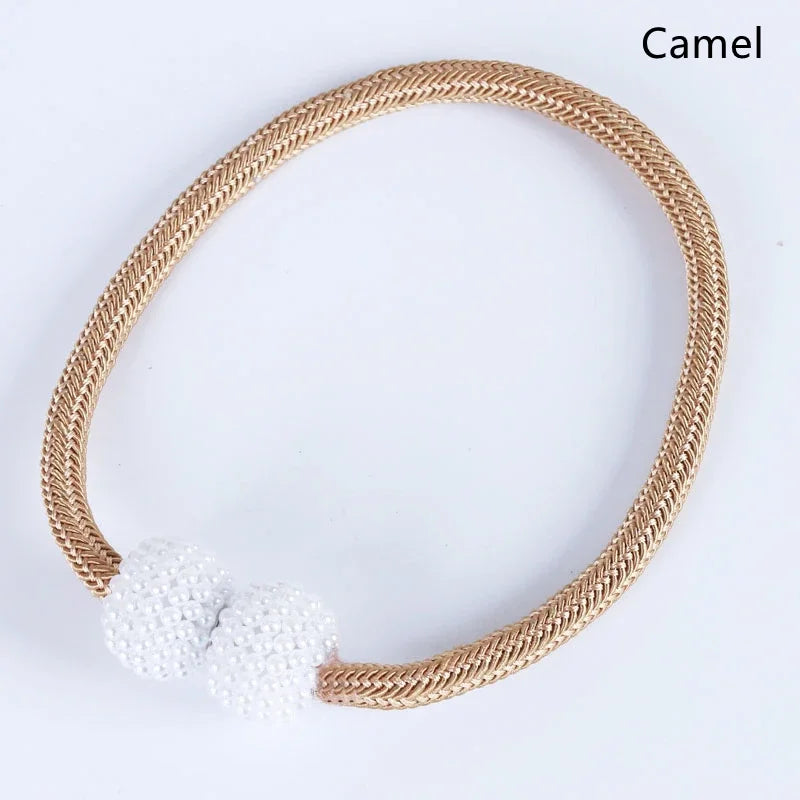 Magnetic Pearl Curtain Tiebacks — Pretty Hold-Backs for Drapes