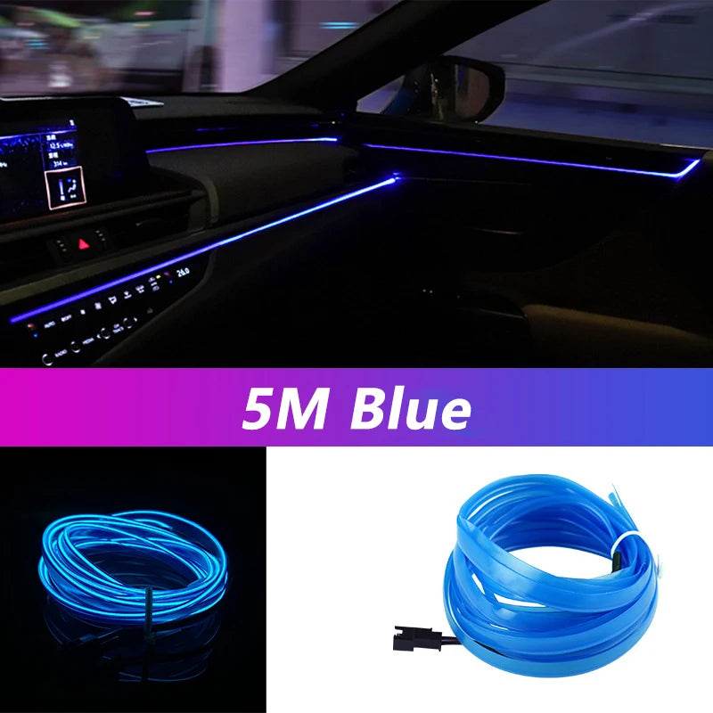 Car Interior LED Strip Light (5M) — DIY Ambient Glow