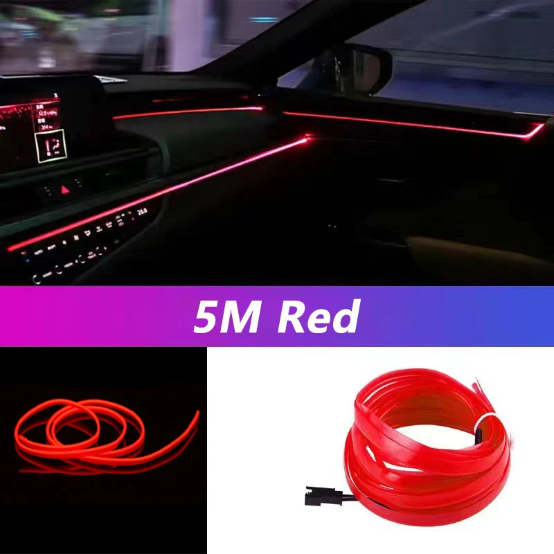 Car Interior LED Strip Light (5M) — DIY Ambient Glow