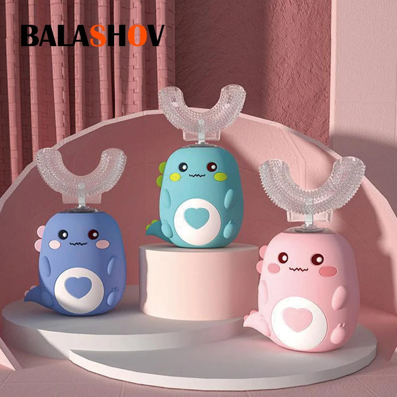 Kids U-Shaped Electric Toothbrush — Fun, Automatic 360° Clean