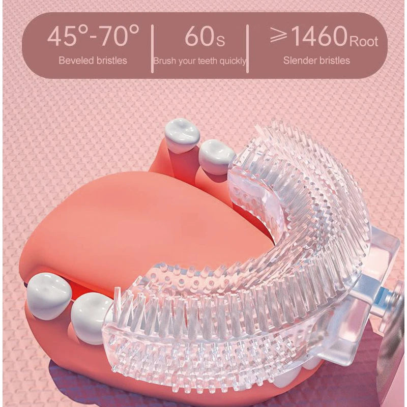 Kids U-Shaped Electric Toothbrush — Fun, Automatic 360° Clean