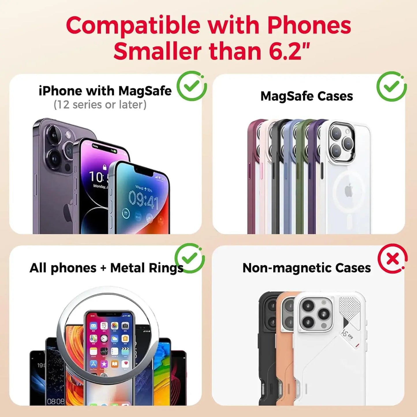 Magnetic Vacuum Car Phone Holder — Ultra-Strong Foldable Mount