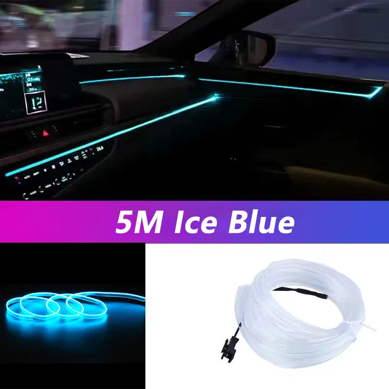 Car Interior LED Strip Light (5M) — DIY Ambient Glow