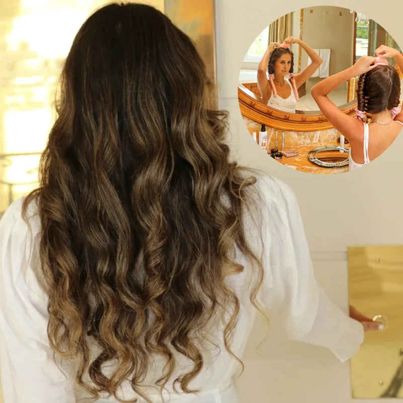Heatless Curling Rod Set — Soft, Shiny Curls While You Sleep