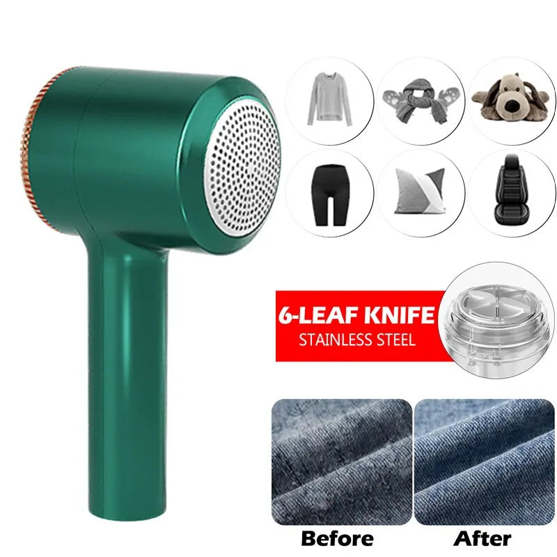 Electric Lint Remover — Rechargeable Fabric Shaver for Fuzz & Pills