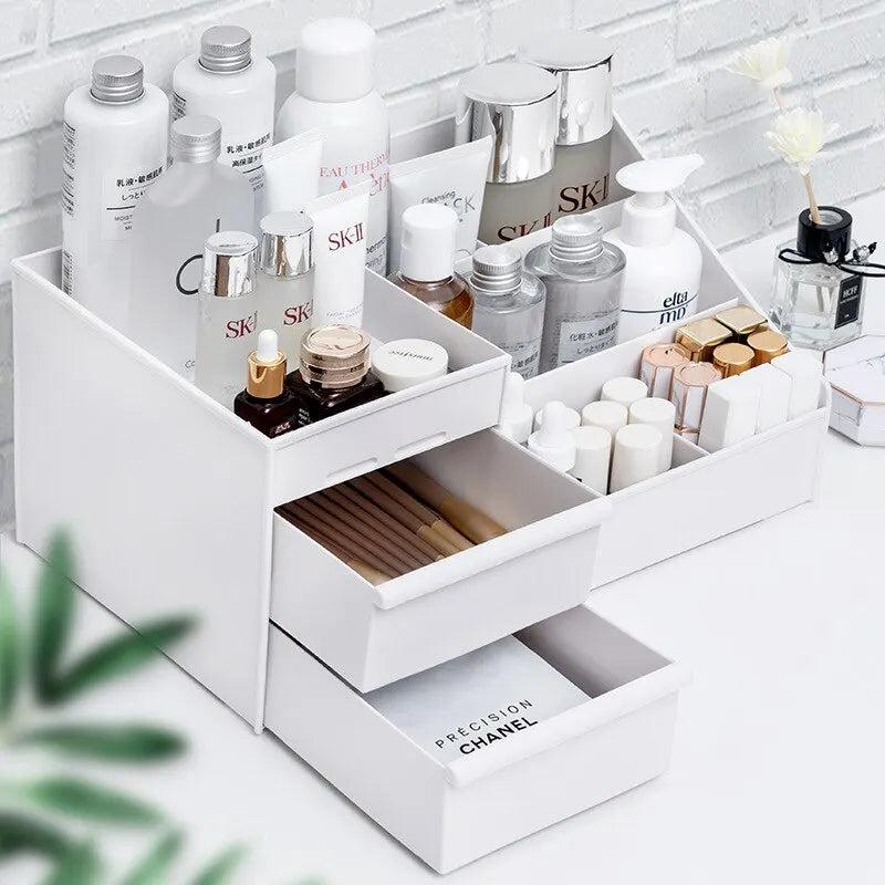 Makeup Storage Drawer Box — Tidy Desktop Organizer for Cosmetics