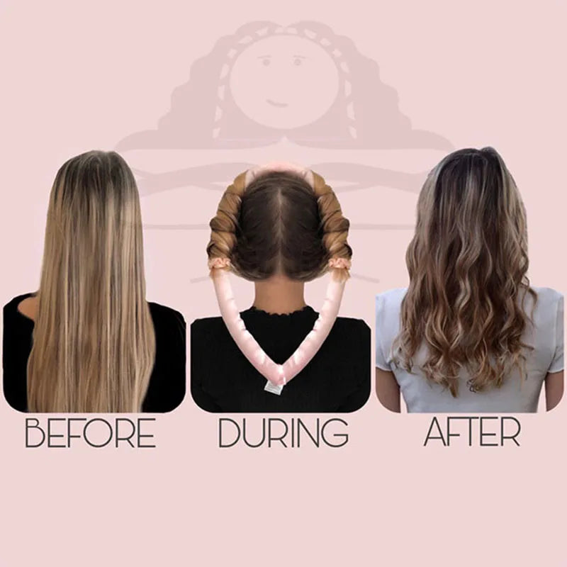 Heatless Curling Rod Set — Soft, Shiny Curls While You Sleep