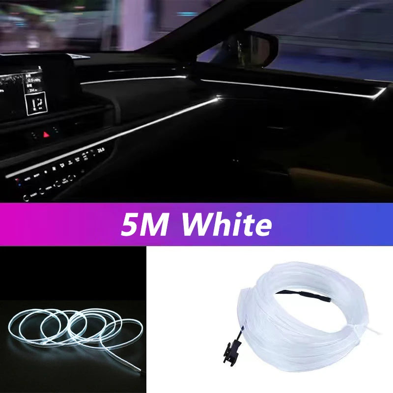 Car Interior LED Strip Light (5M) — DIY Ambient Glow