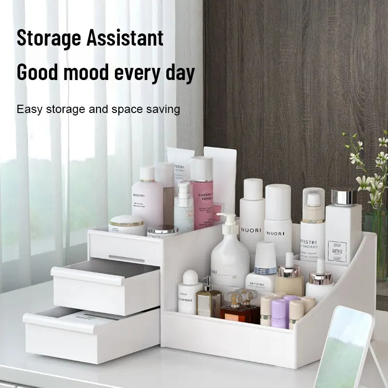 Makeup Storage Drawer Box — Tidy Desktop Organizer for Cosmetics