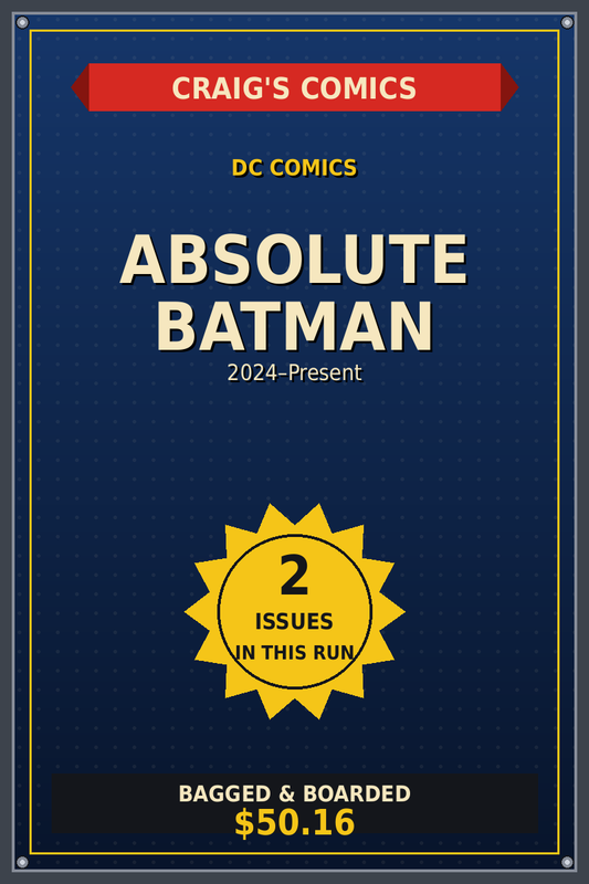 Absolute Batman — Craig's Comics