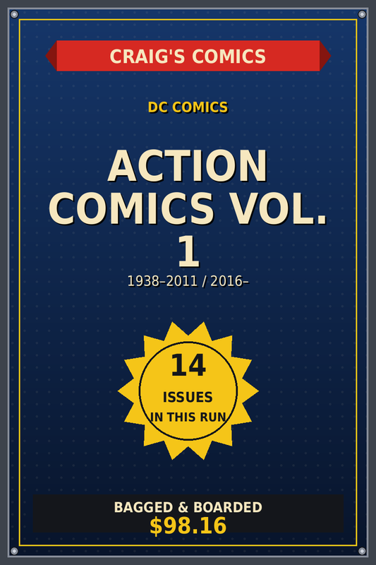 Action Comics Vol. 1 — Craig's Comics