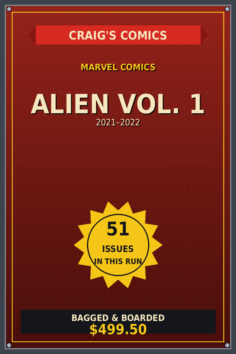 Alien Vol. 1 — Craig's Comics