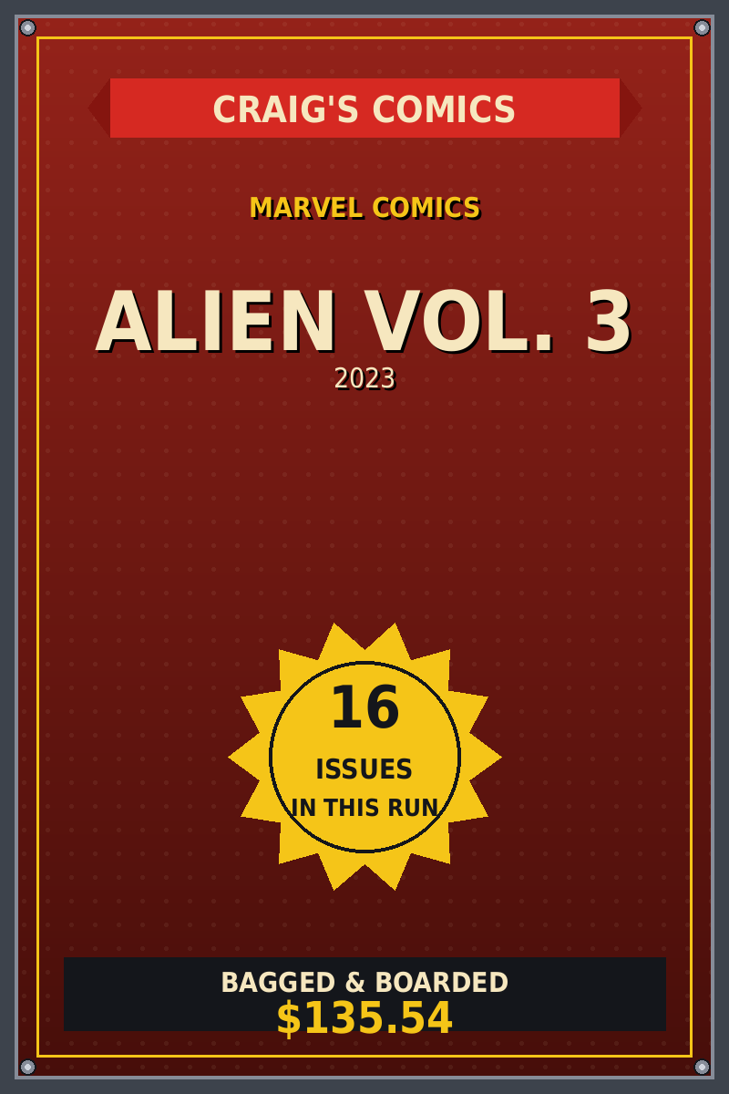 Alien Vol. 3 — Craig's Comics