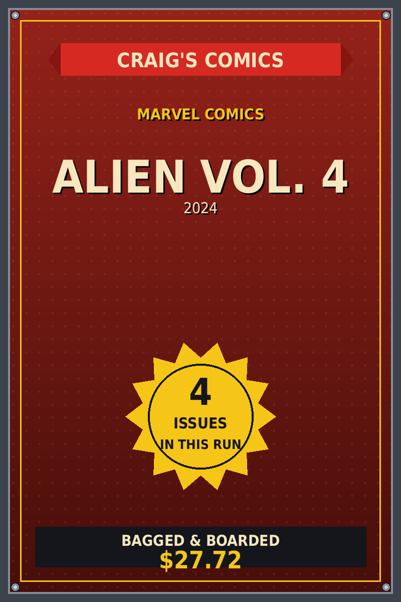 Alien Vol. 4 — Craig's Comics